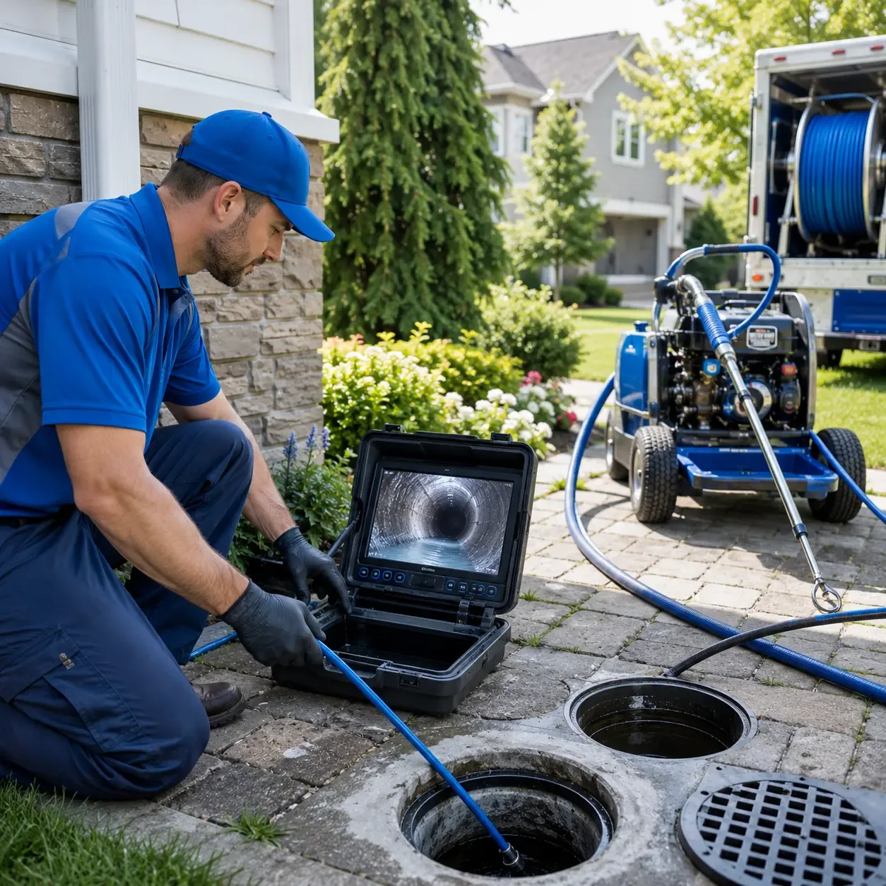 Outdoor drain cleaning professionals serving Calypso, NC