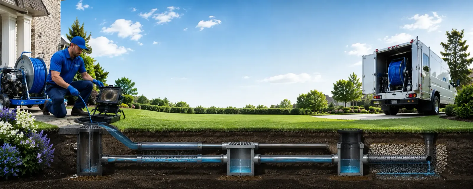 Outdoor drain cleaning information for Calypso, NC